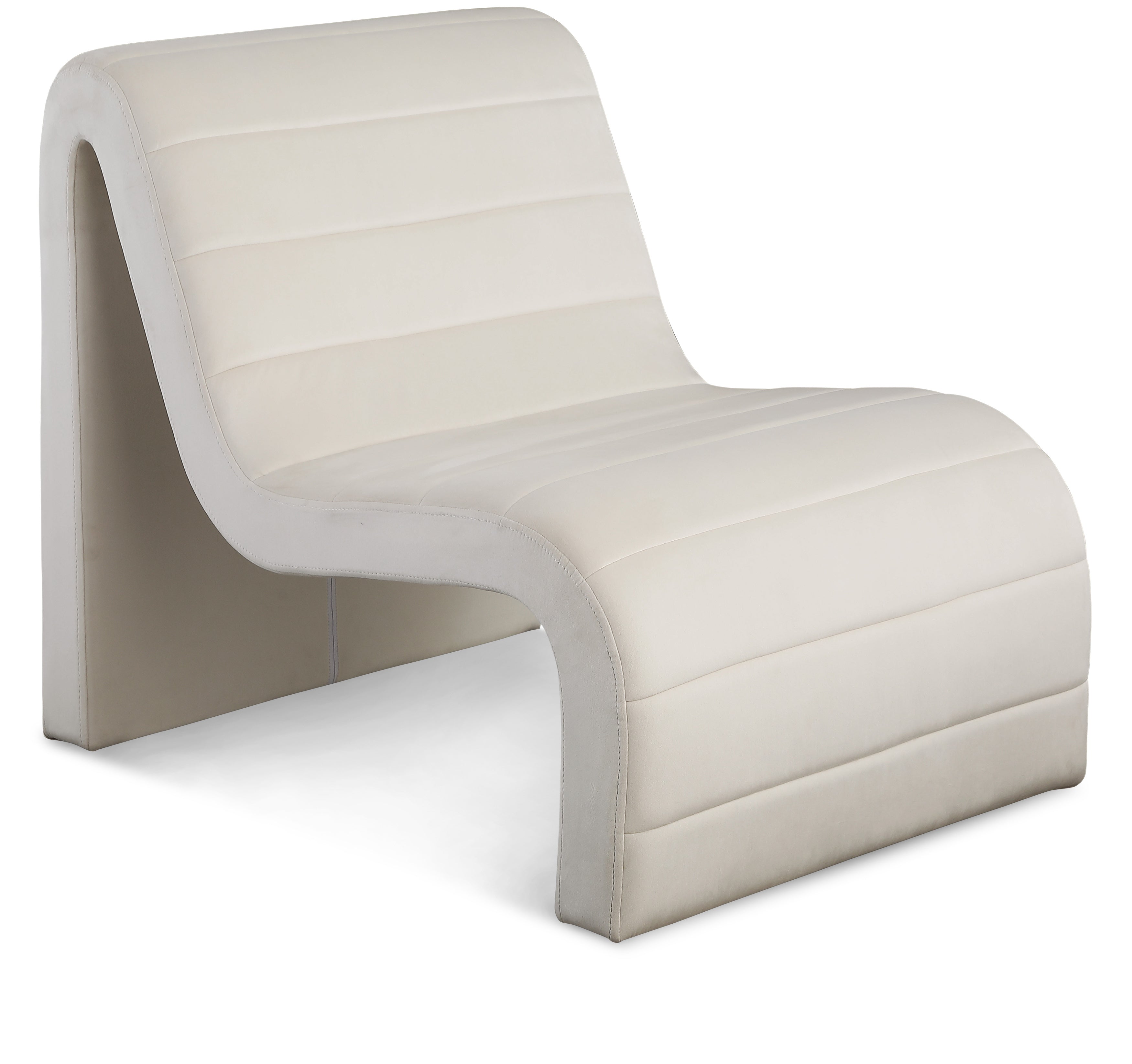 Fauteuil d'appoint en velours Ivy