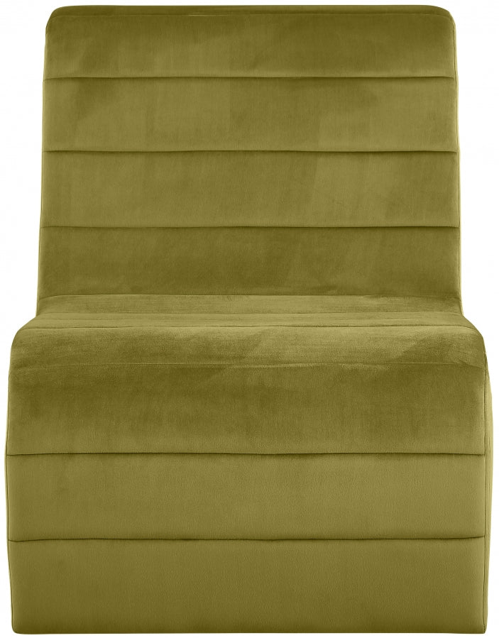 Fauteuil d'appoint en velours Ivy