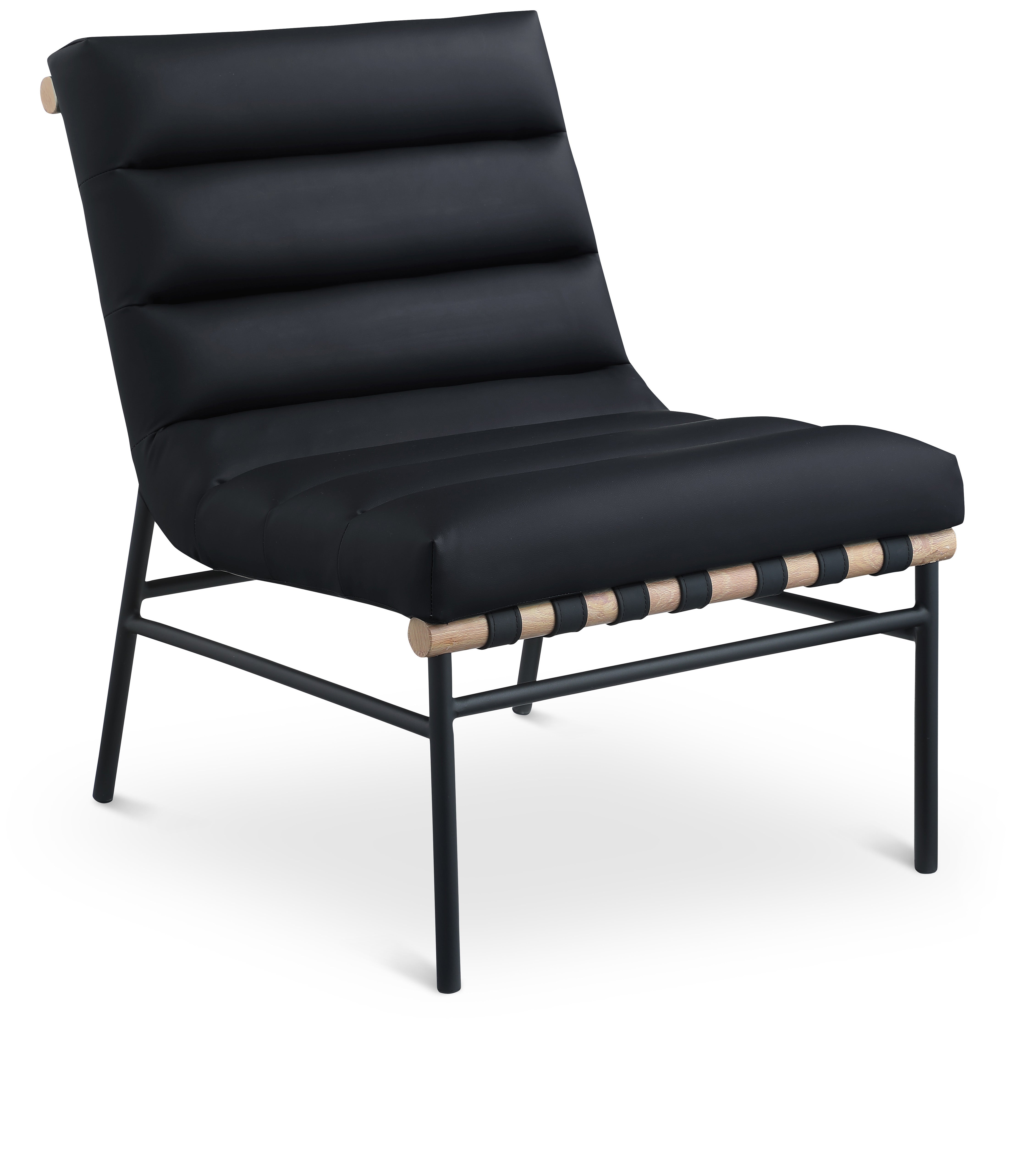 Fauteuil d'appoint en cuir végétalien Burke