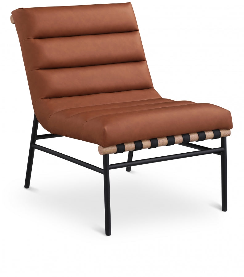 Fauteuil d'appoint en cuir végétalien Burke