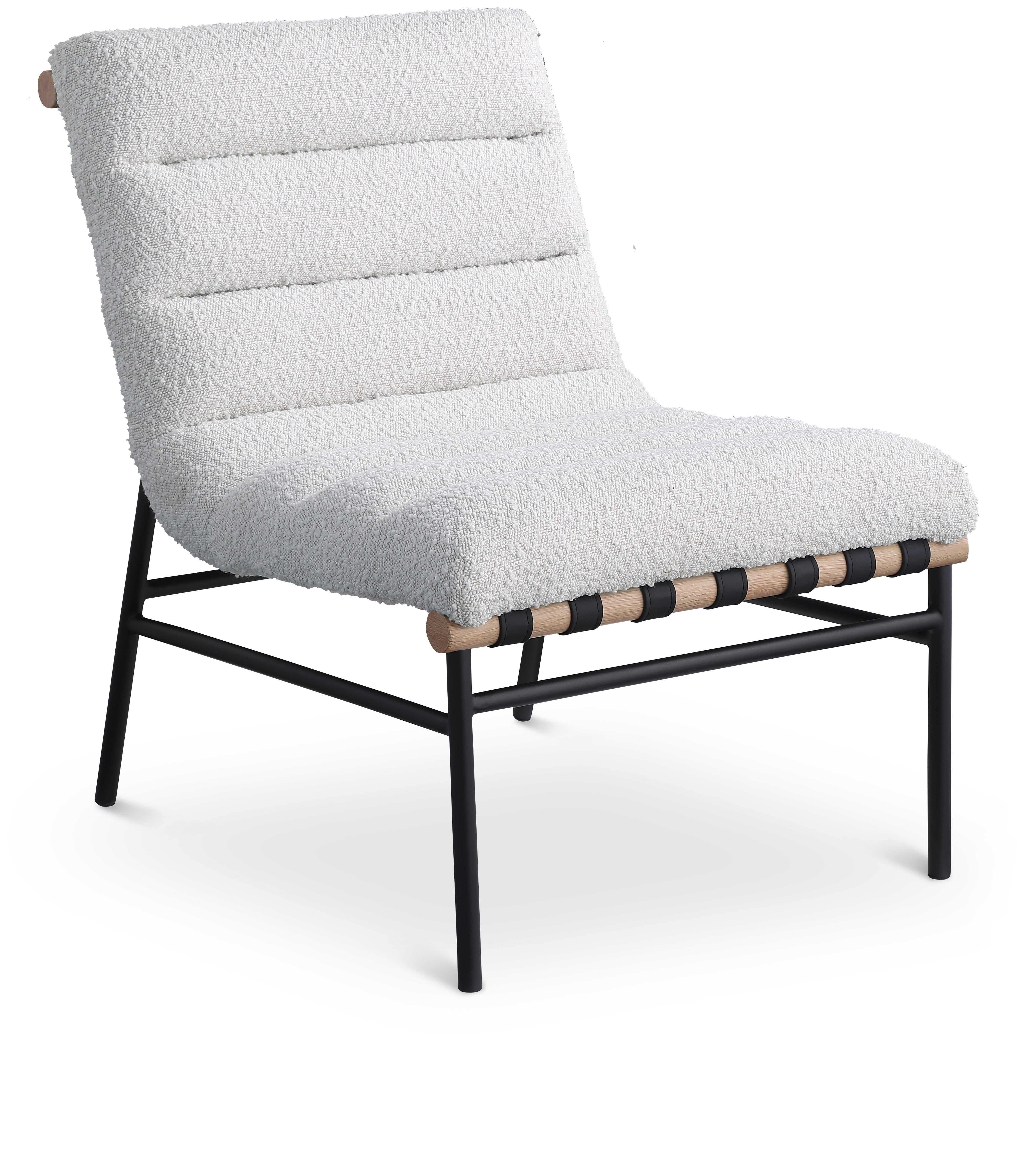 Fauteuil d'appoint en tissu boucle Burke