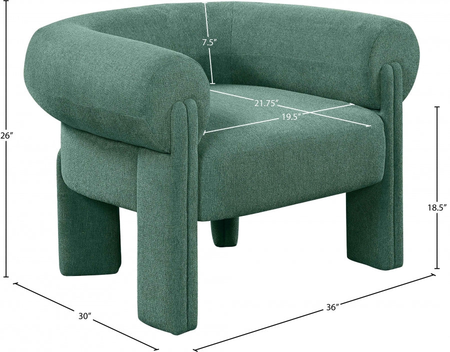 Fauteuil d'appoint en tissu Stefano