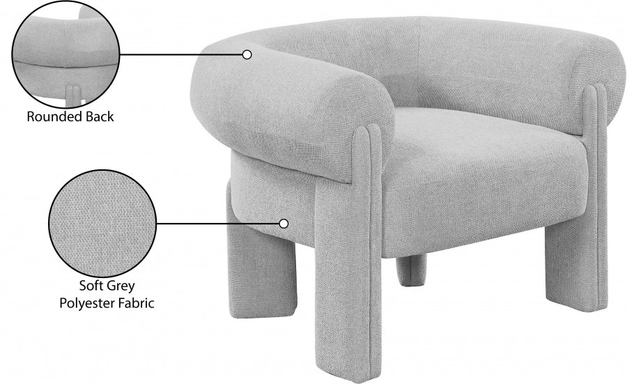 Fauteuil d'appoint en tissu Stefano