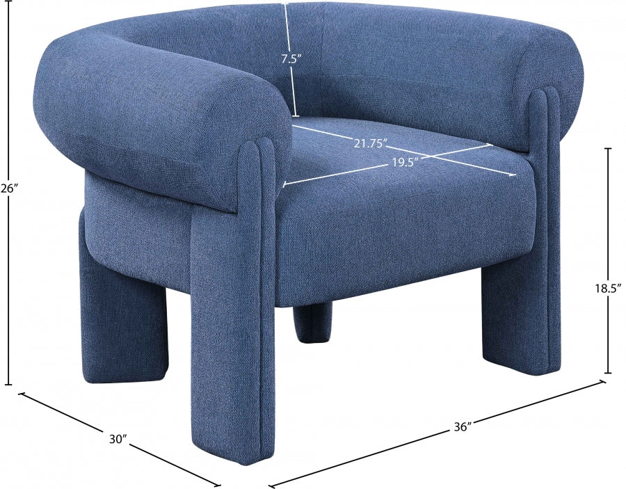 Fauteuil d'appoint en tissu Stefano