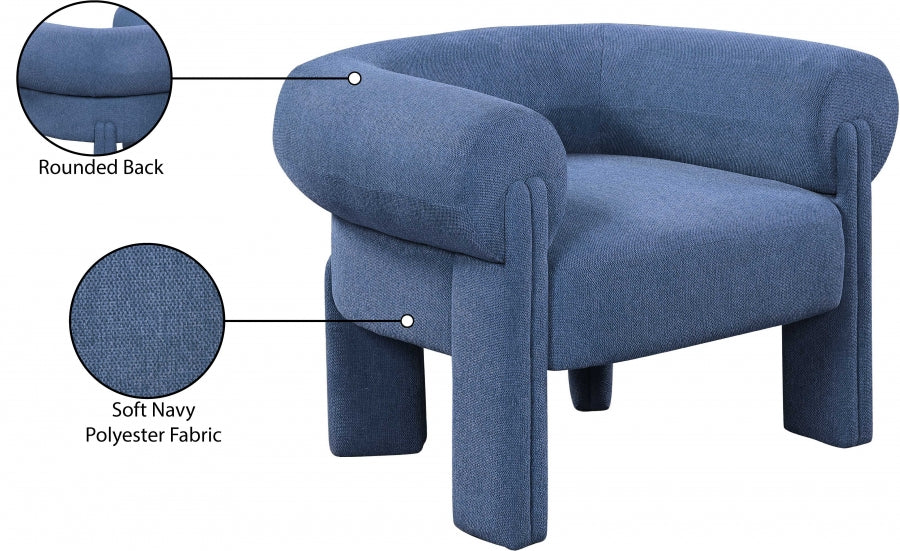 Fauteuil d'appoint en tissu Stefano