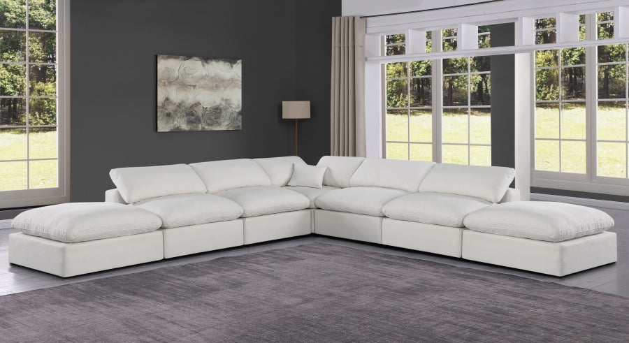 Canapé sectionnel confortable en tissu texturé en lin