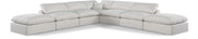 Canapé sectionnel confortable en tissu texturé en lin