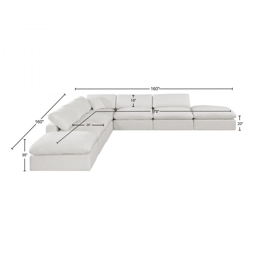 Canapé sectionnel confortable en tissu texturé en lin