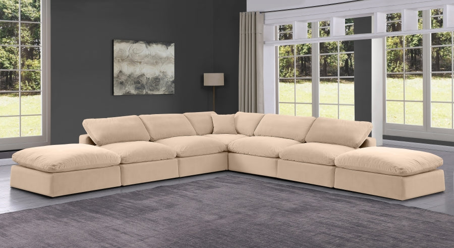 Canapé sectionnel confortable en velours