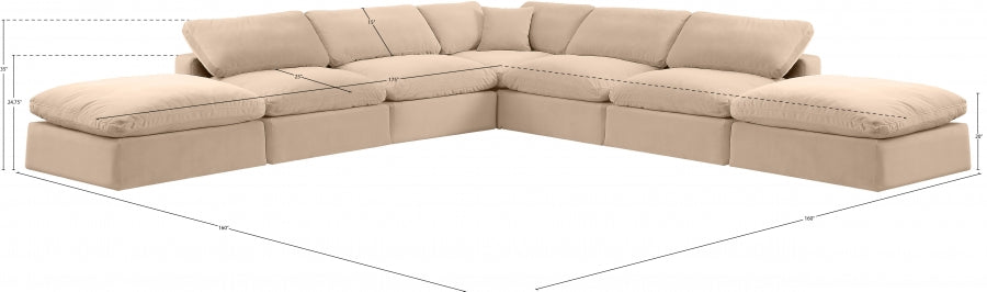Canapé sectionnel confortable en velours