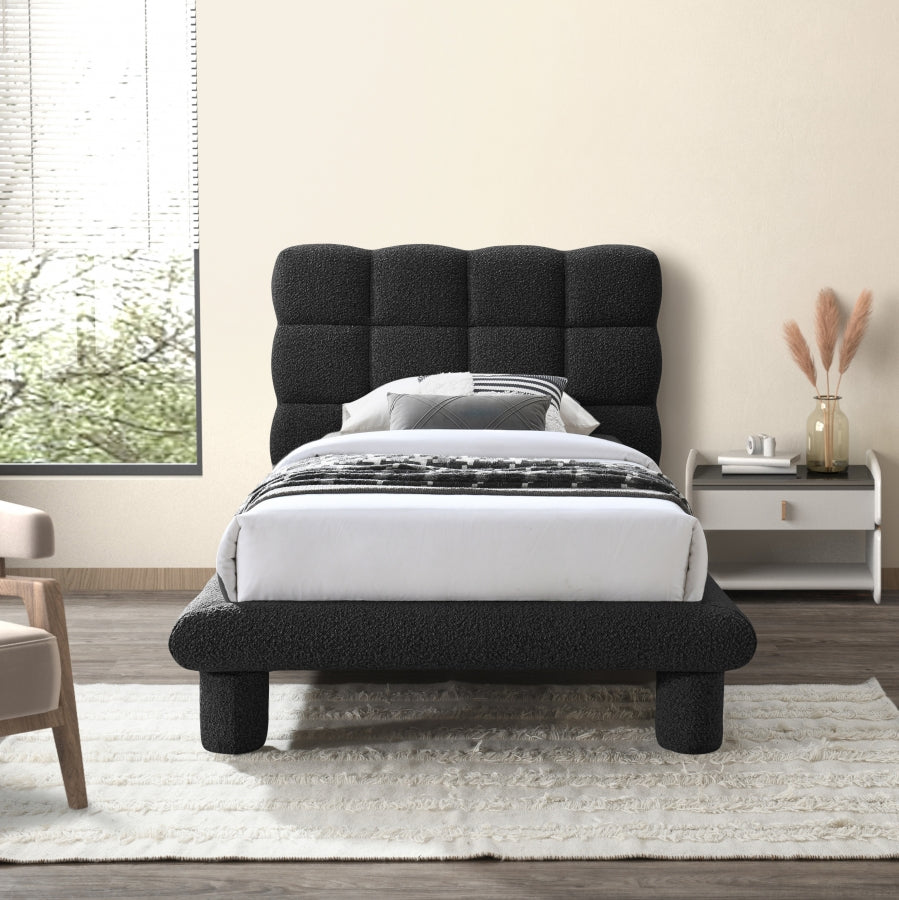 Lit simple en tissu Deco Boucle