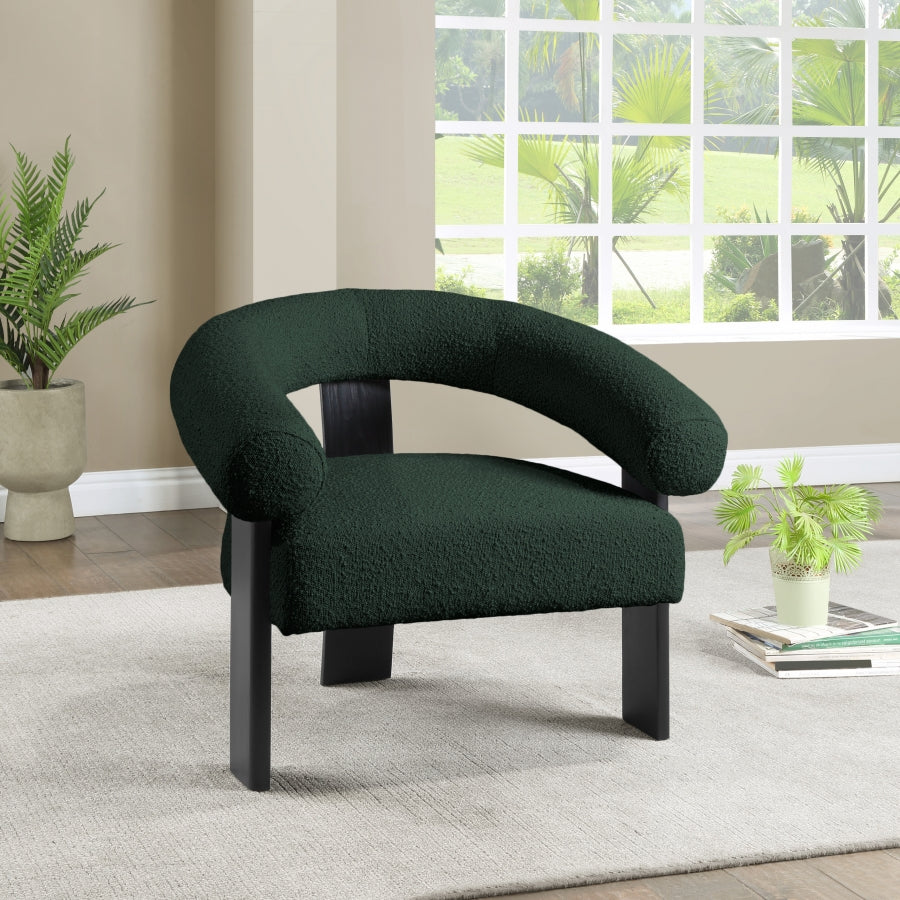 Fauteuil d'appoint en tissu boucle Winston