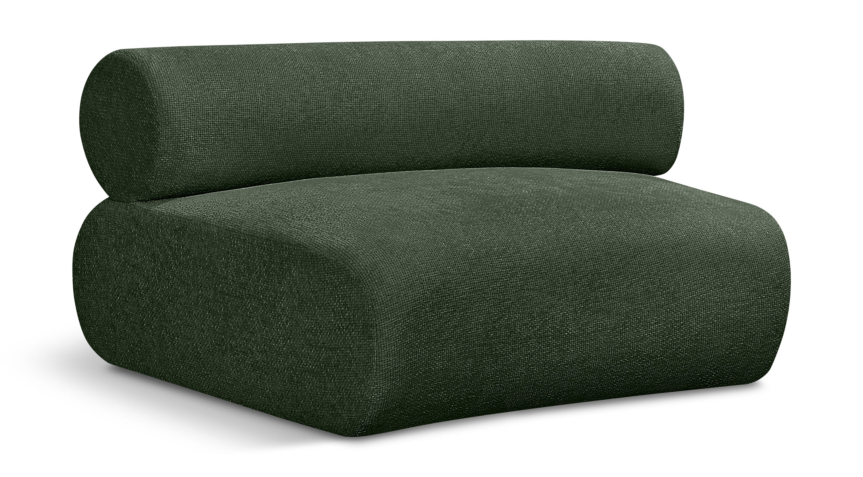 Chaise modulaire en tissu chenille Bale
