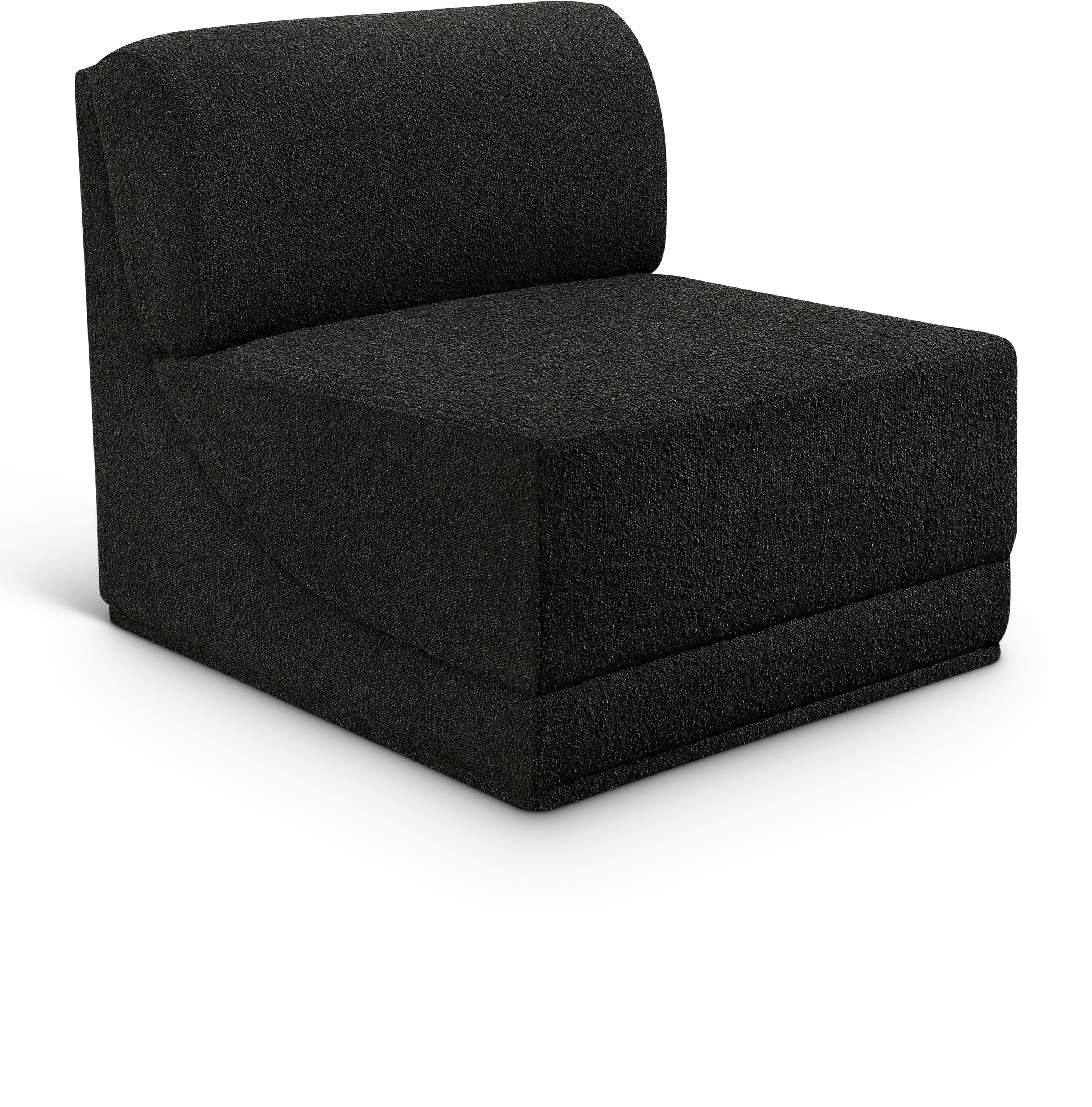 Chaise de salon en tissu Ollie Boucle