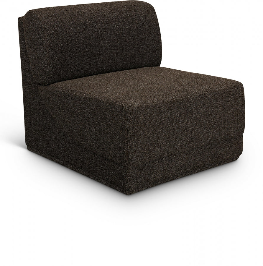 Chaise de salon en tissu Ollie Boucle
