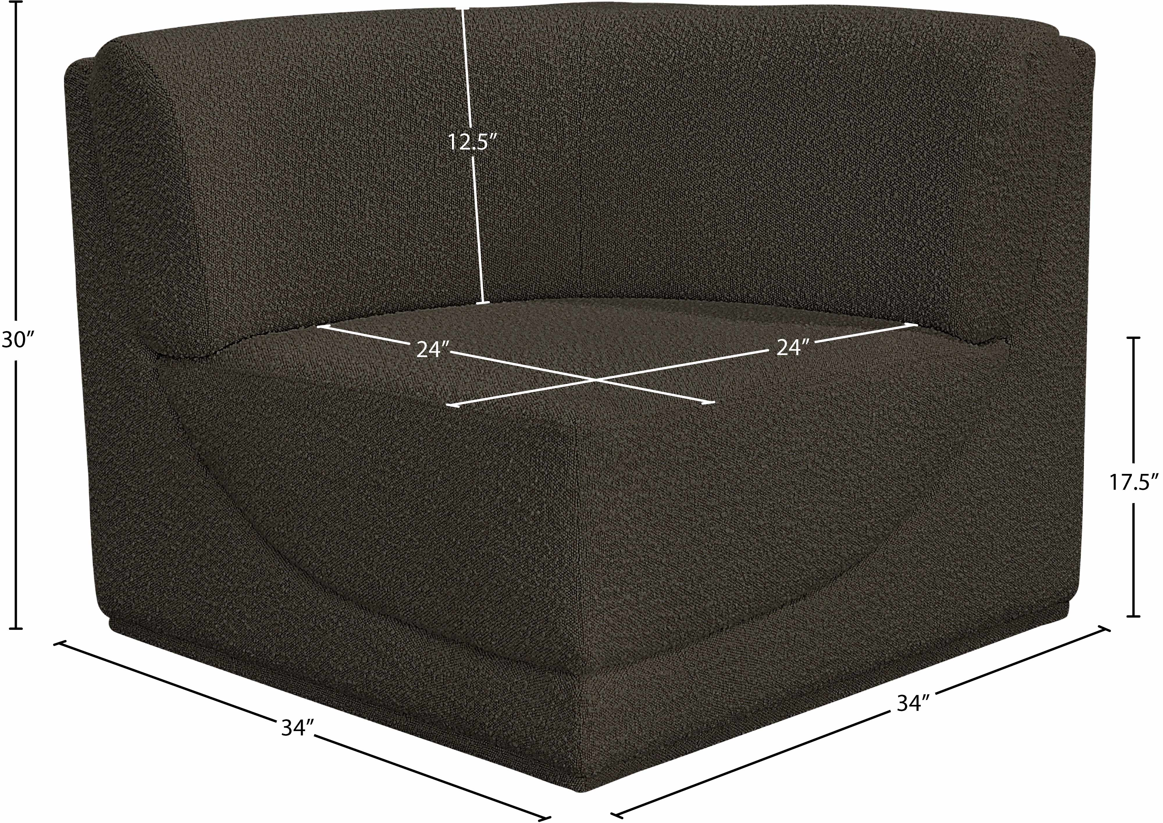 Ollie Boucle Fabric Living Room Chair
