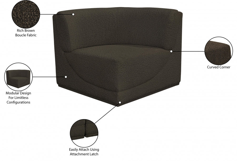 Ollie Boucle Fabric Living Room Chair