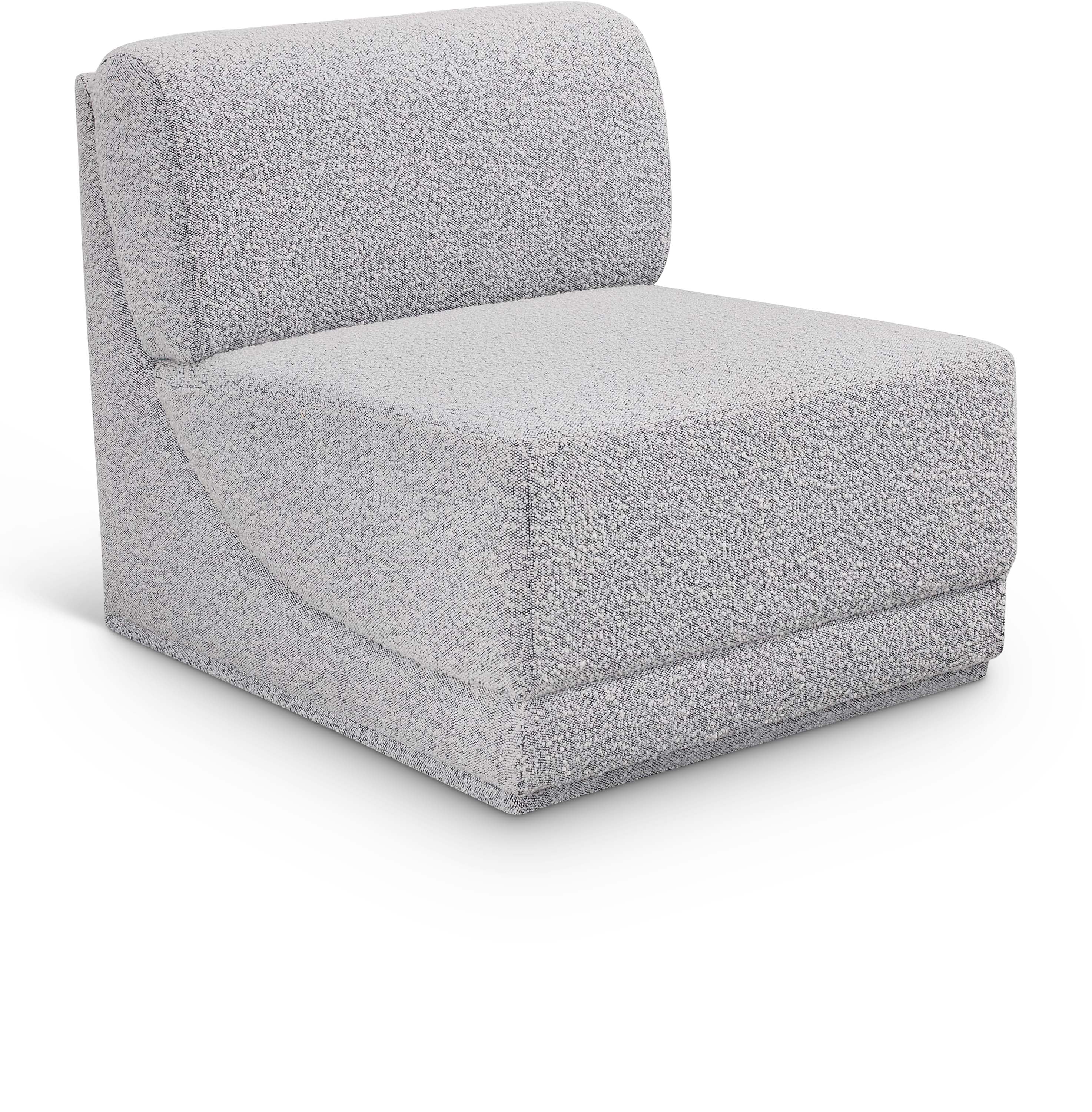 Chaise de salon en tissu Ollie Boucle