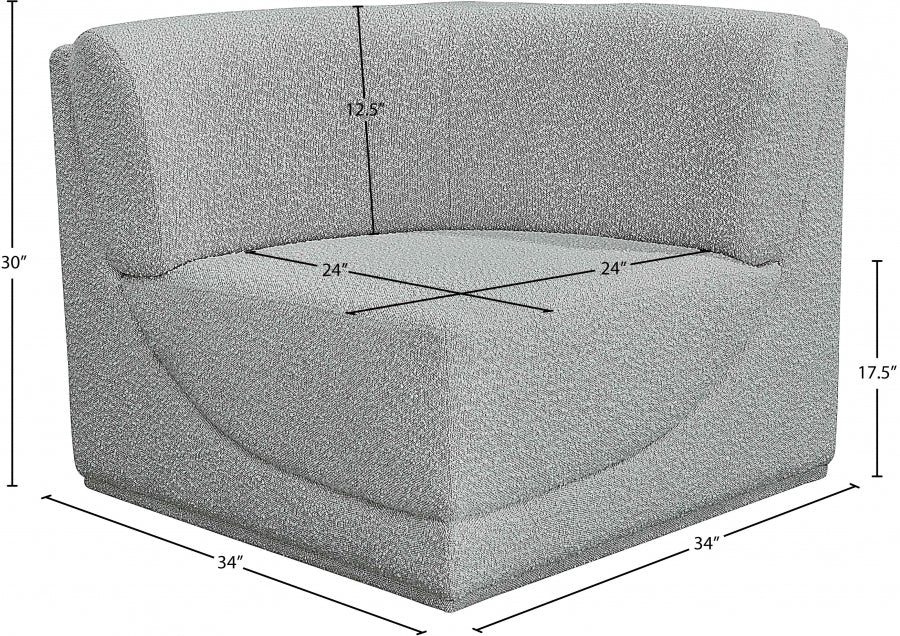 Ollie Boucle Fabric Living Room Chair