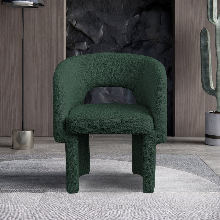 Chaise de salle à manger / chaise d'appoint en tissu Emmet Boucle