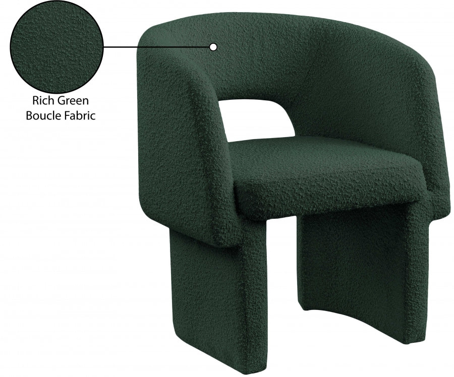 Chaise de salle à manger / chaise d'appoint en tissu Emmet Boucle