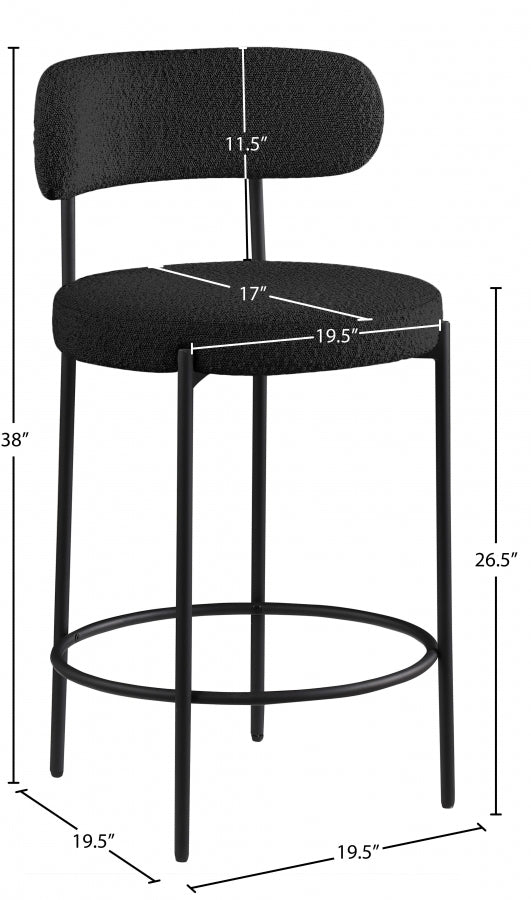 Tabourets de bar/comptoir en tissu Beacon Boucle