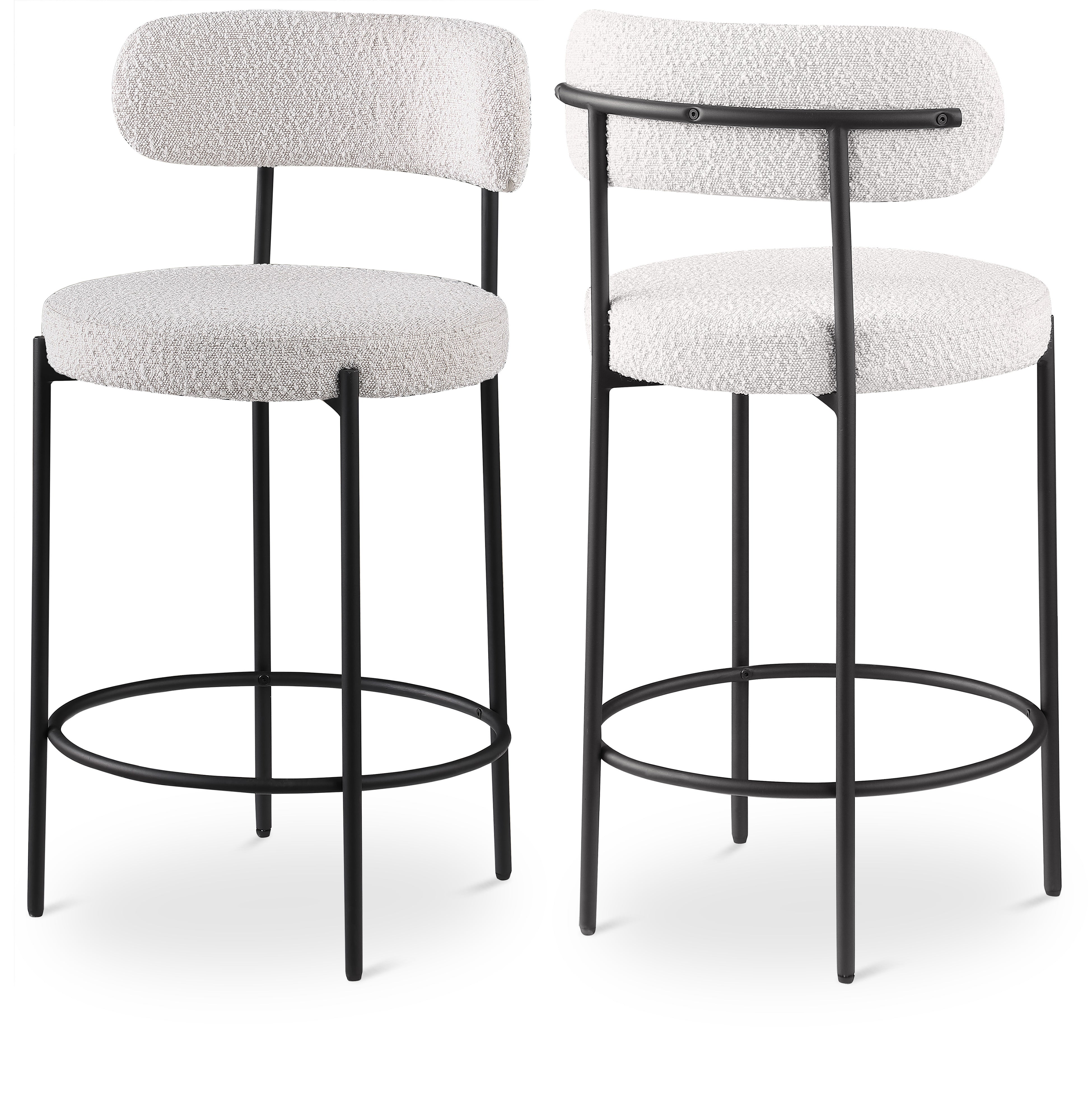 Tabourets de bar/comptoir en tissu Beacon Boucle