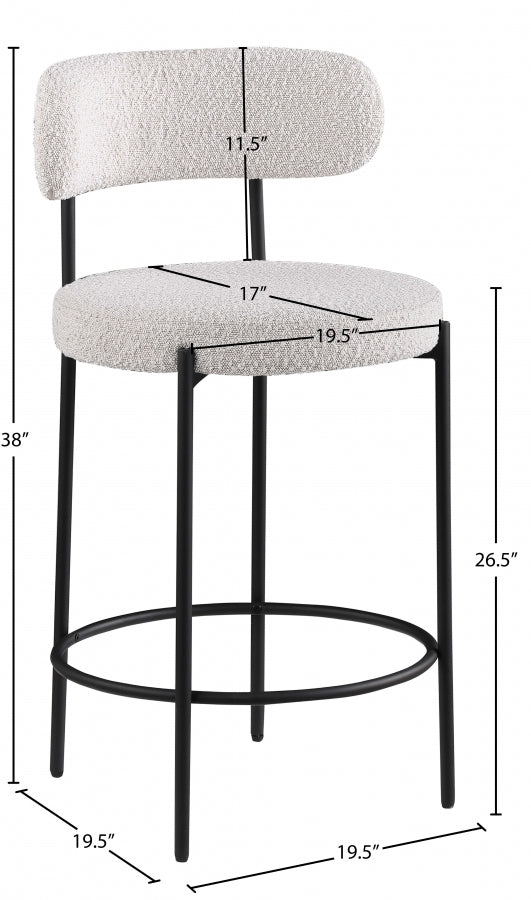 Tabourets de bar/comptoir en tissu Beacon Boucle