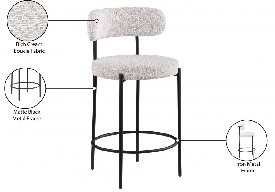 Tabourets de bar/comptoir en tissu Beacon Boucle