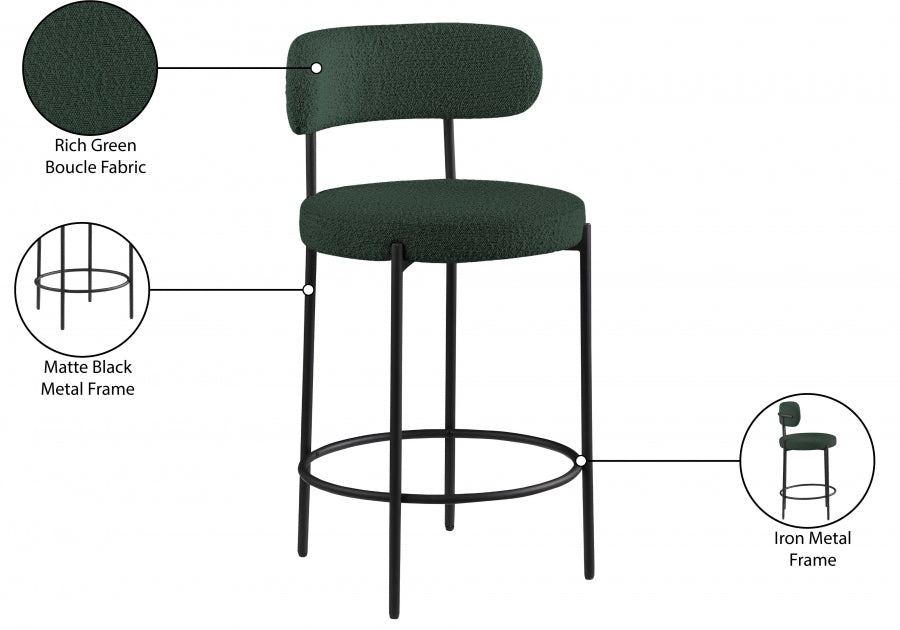 Tabourets de bar/comptoir en tissu Beacon Boucle