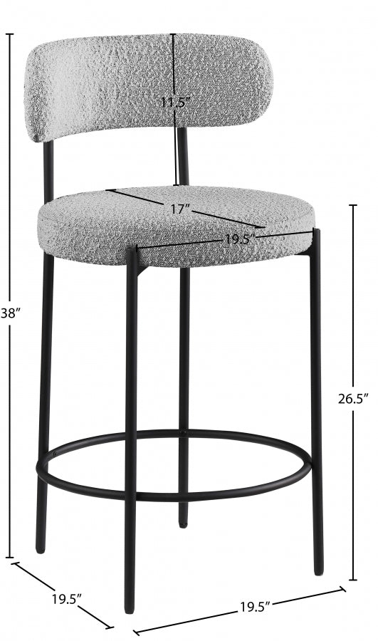 Tabourets de bar/comptoir en tissu Beacon Boucle