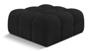 Pouf Ames en tissu bouclé