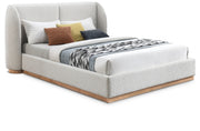Lit Double En Tissu Jardin Boucle