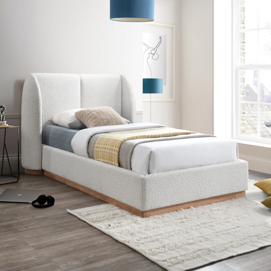 Lit simple en tissu Boucle Jardin