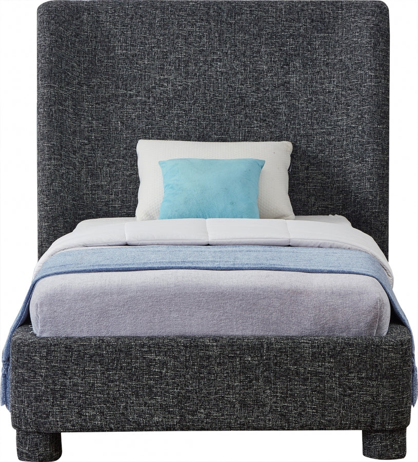 Lit simple en tissu texturé Penny Linen
