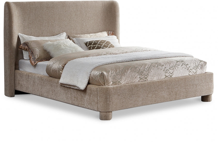 Lit double en tissu chenille Penny