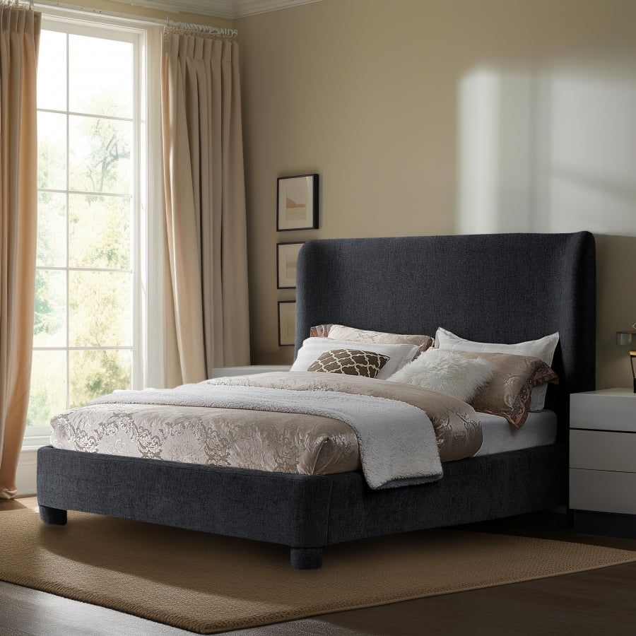 Lit double en tissu chenille Penny