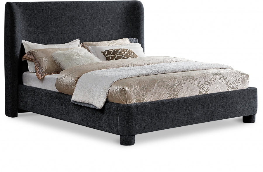 Lit double en tissu chenille Penny