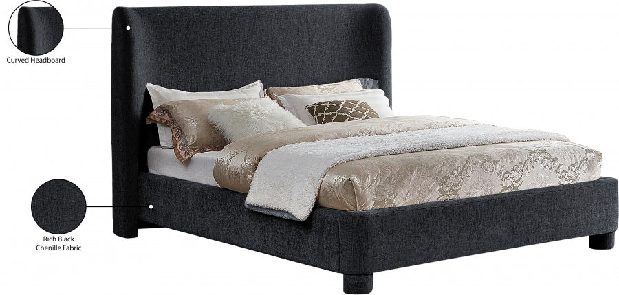 Lit double en tissu chenille Penny