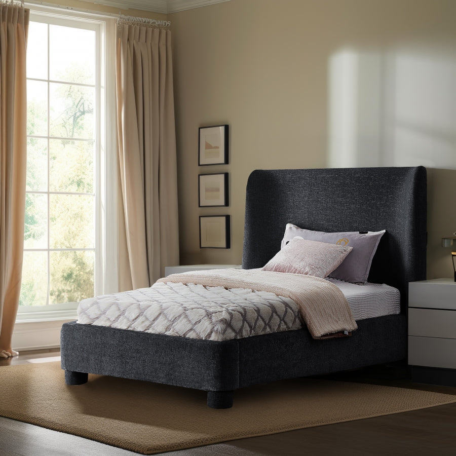 Lit simple en tissu chenille Penny