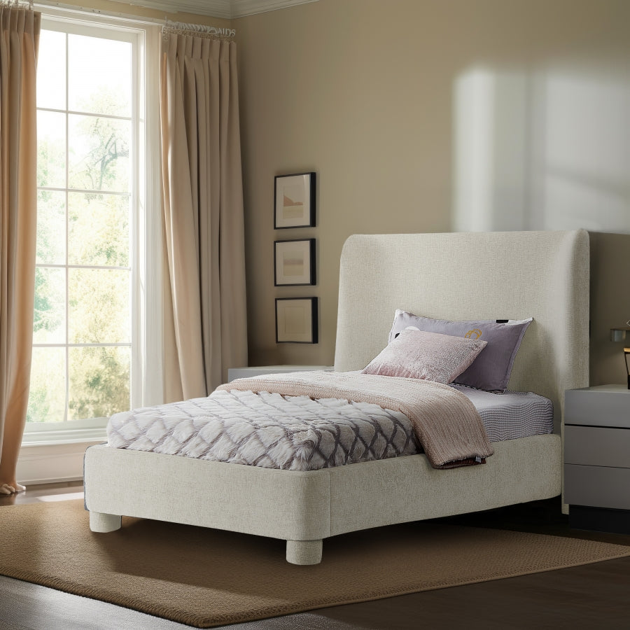 Lit simple en tissu chenille Penny