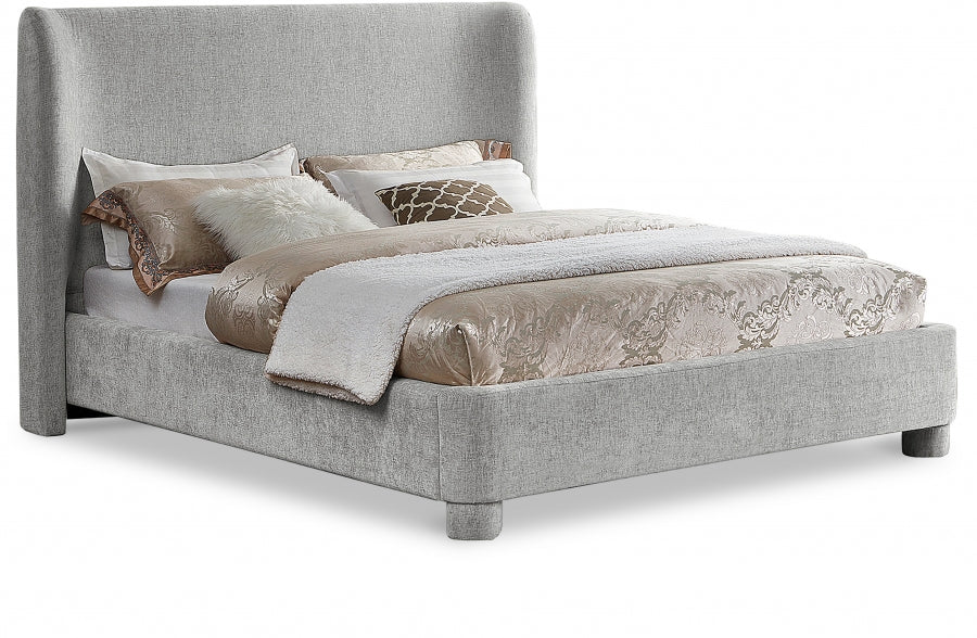 Lit double en tissu chenille Penny