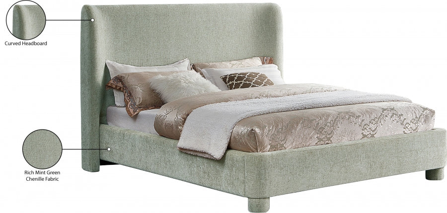 Lit double en tissu chenille Penny