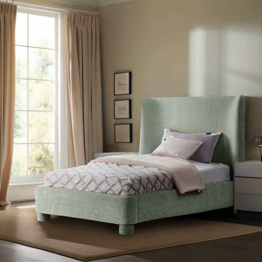 Lit simple en tissu chenille Penny