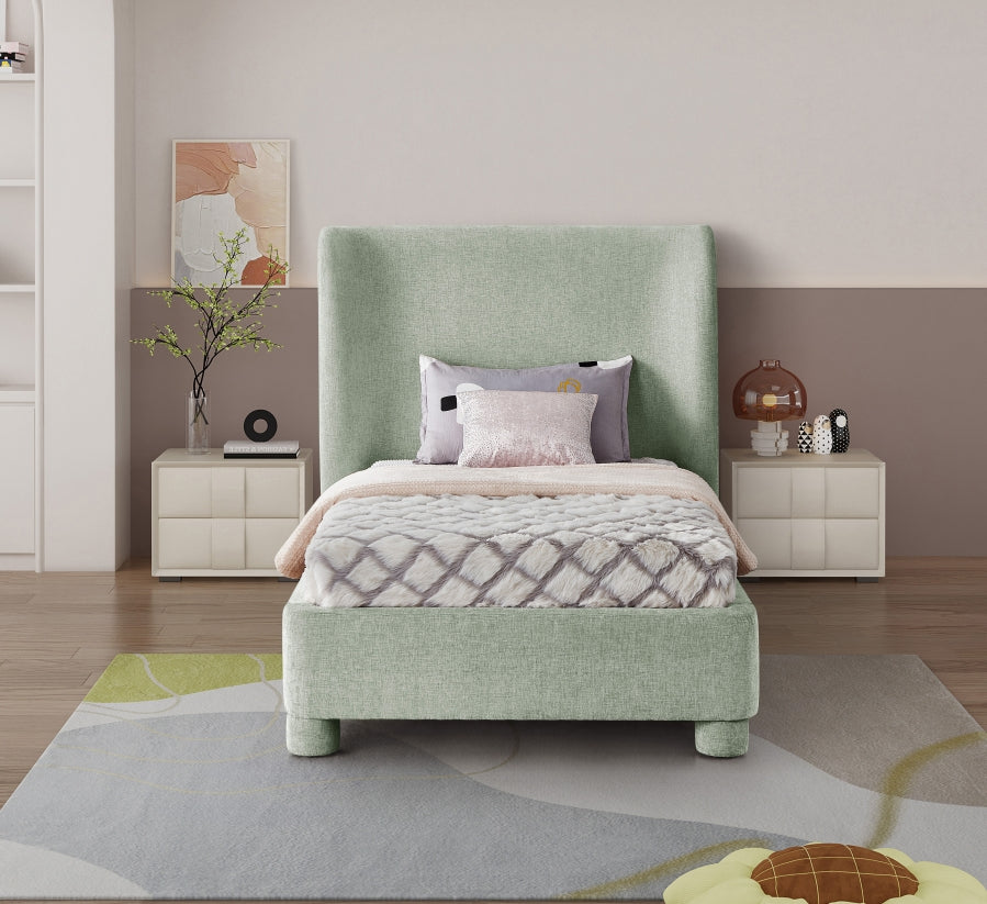 Lit simple en tissu chenille Penny