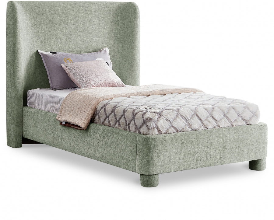 Lit simple en tissu chenille Penny