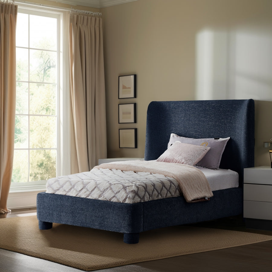 Lit simple en tissu chenille Penny