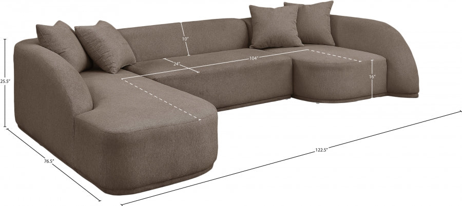 Canapé sectionnel en tissu Rita