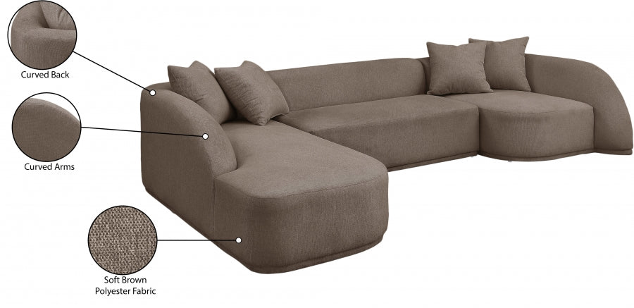 Canapé sectionnel en tissu Rita