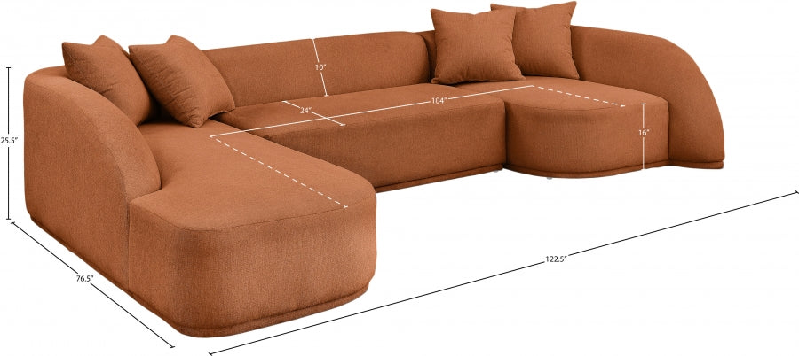 Canapé sectionnel en tissu Rita